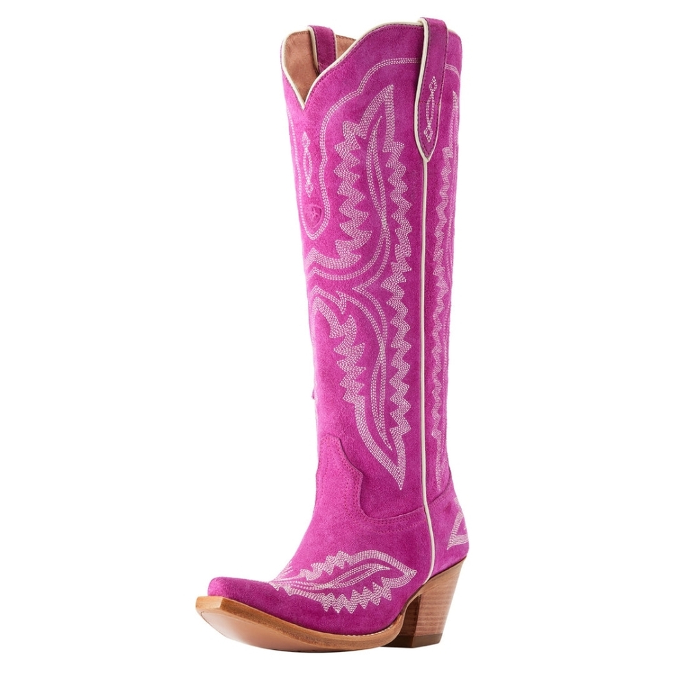 SOLDOUT Elsewhere Ariat - Women's Casanova Haute Pink Suede Boot Size - Picture 5 of 12